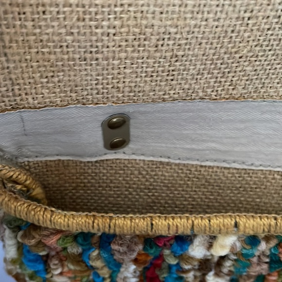 Jerry Terrence vintage carpet bag the original gold hardware brown strap multi - Picture 8 of 15